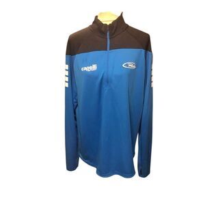Capelli Sport CS Cool blue and black Rush Soccer blue and black 1/4 zip warm-up